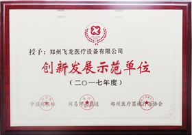 飛龍醫療榮獲創(chuàng  )新發(fā)展示范單位稱(chēng)號